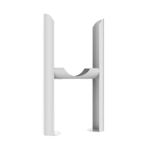 Feet - For 3 Column - White