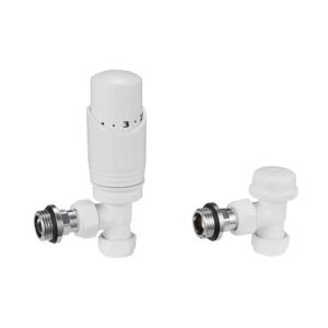 Valve - Thermostatic Valve - Angled - White