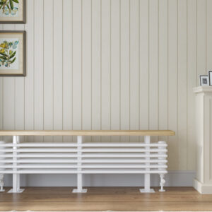 Quantum Bench Horizontal Designer Radiator - White - Various Sizes