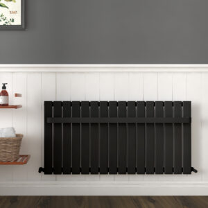 MajesticPlus Horizontal Designer Radiator Flat Panels - Black - Various Sizes