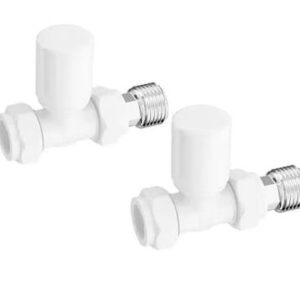 Valve - Manual Straight Valve - White